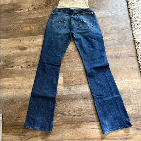 Women's Maternity Blue Jeans - Picture 1 of 4